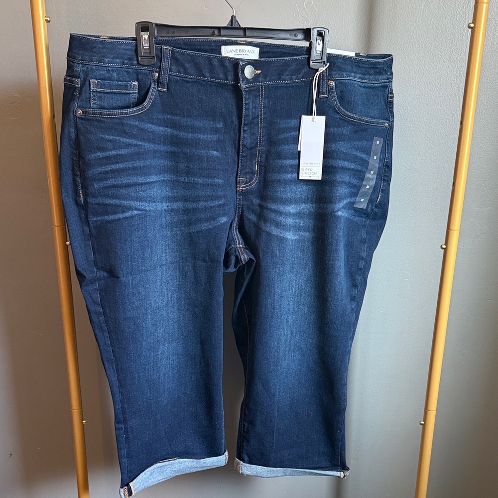 Lane Bryant Dark Blue Ankle Jeans